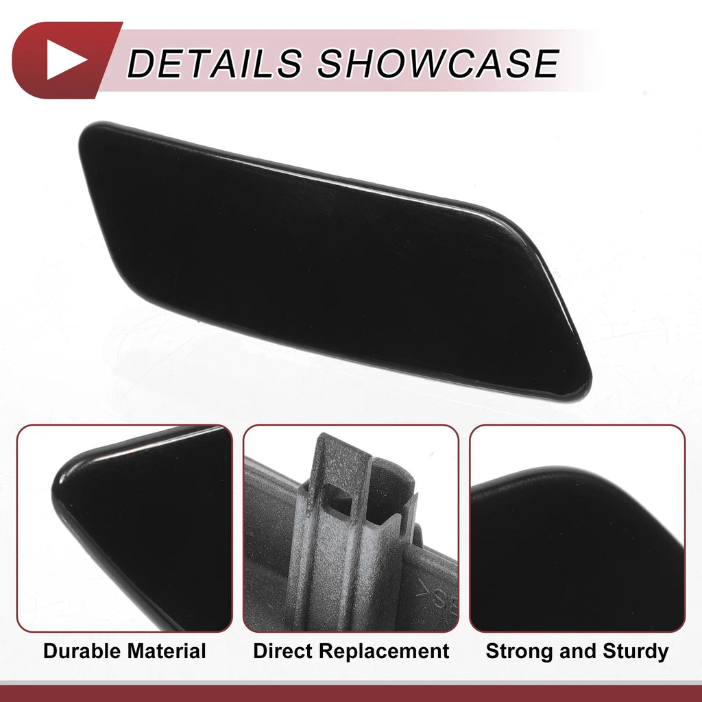Front Right Washer Nozzle Cover Cap for Lexus GS200t (2016–2019) Black