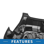 Front Hood Bumper Grille for Toyota Tacoma (2021–2023) Black Deep Gray