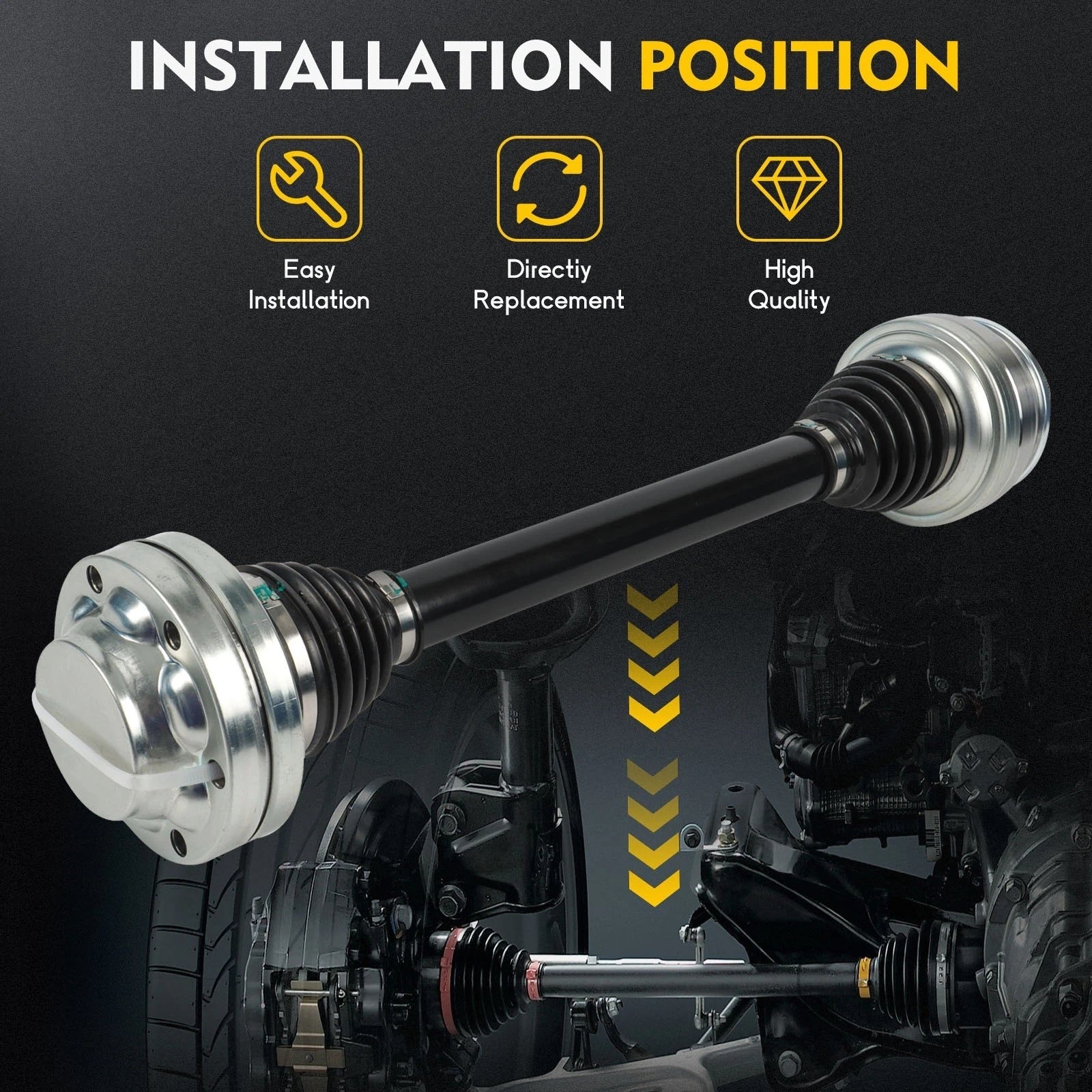 CV Axle Shaft Assembly for Audi RS Q8, Q7 (2020–2021)