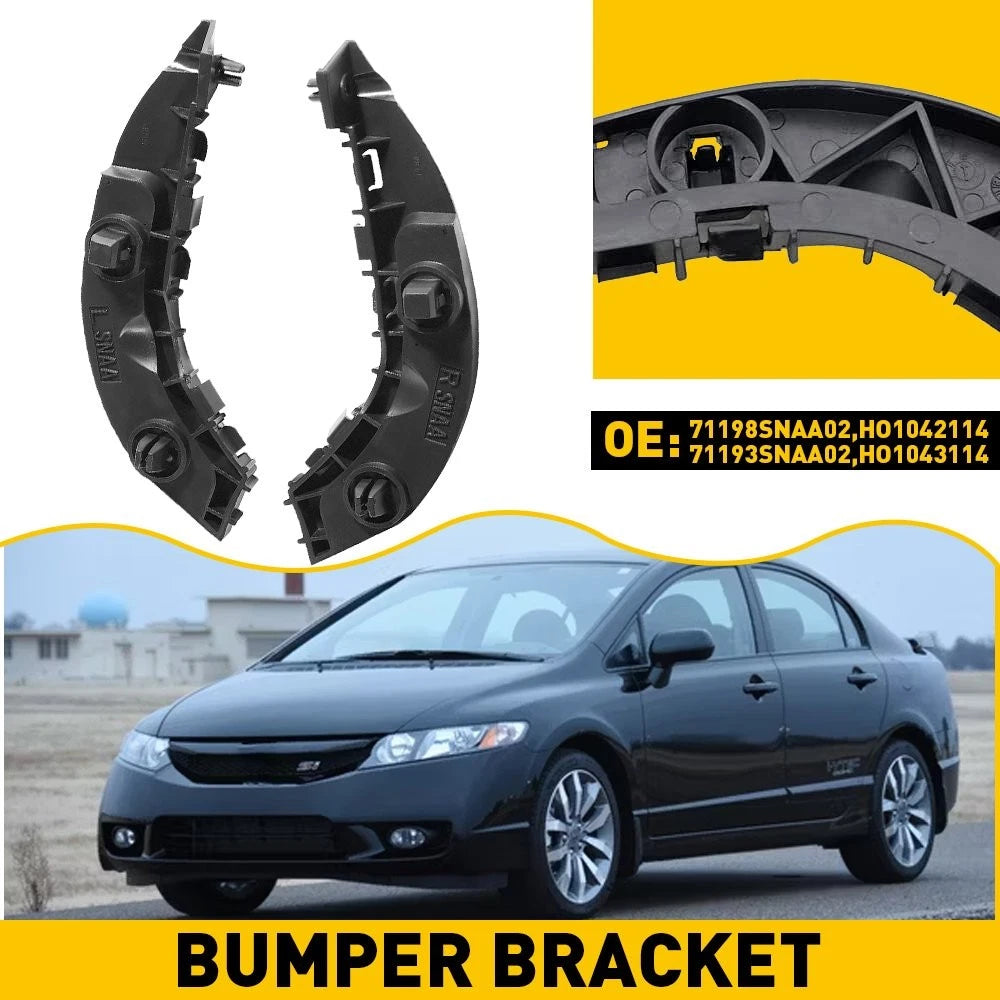 Set of 2 Front Bumper Bracket Left & Right for Honda Civic (2006–2011)