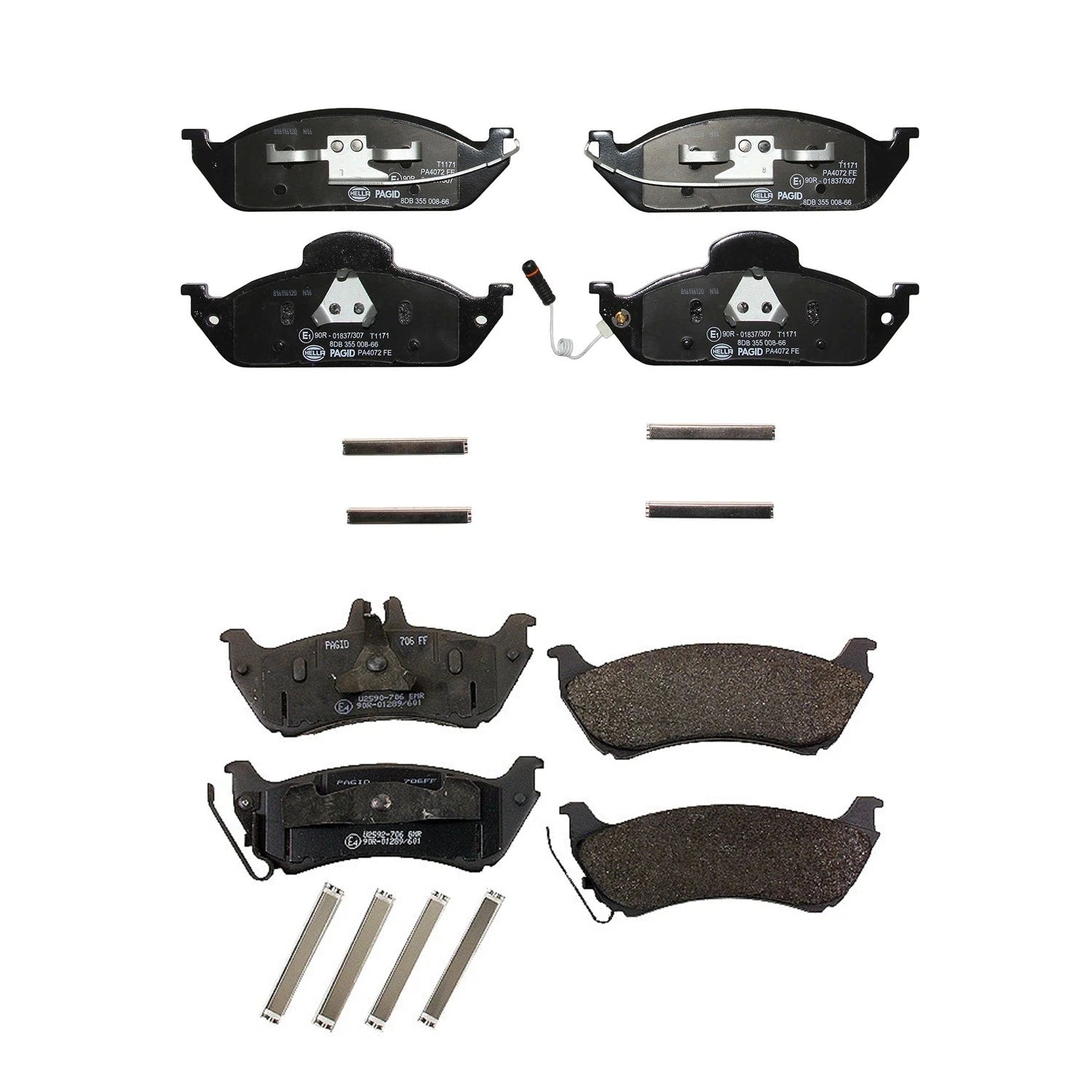 Disc Brake Pads Kit for Mercedes-Benz ML320 ML350 ML430 (1998–2005)