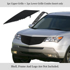 Stainless Black Billet Grille Insert for Acura MDX (2007-2009)