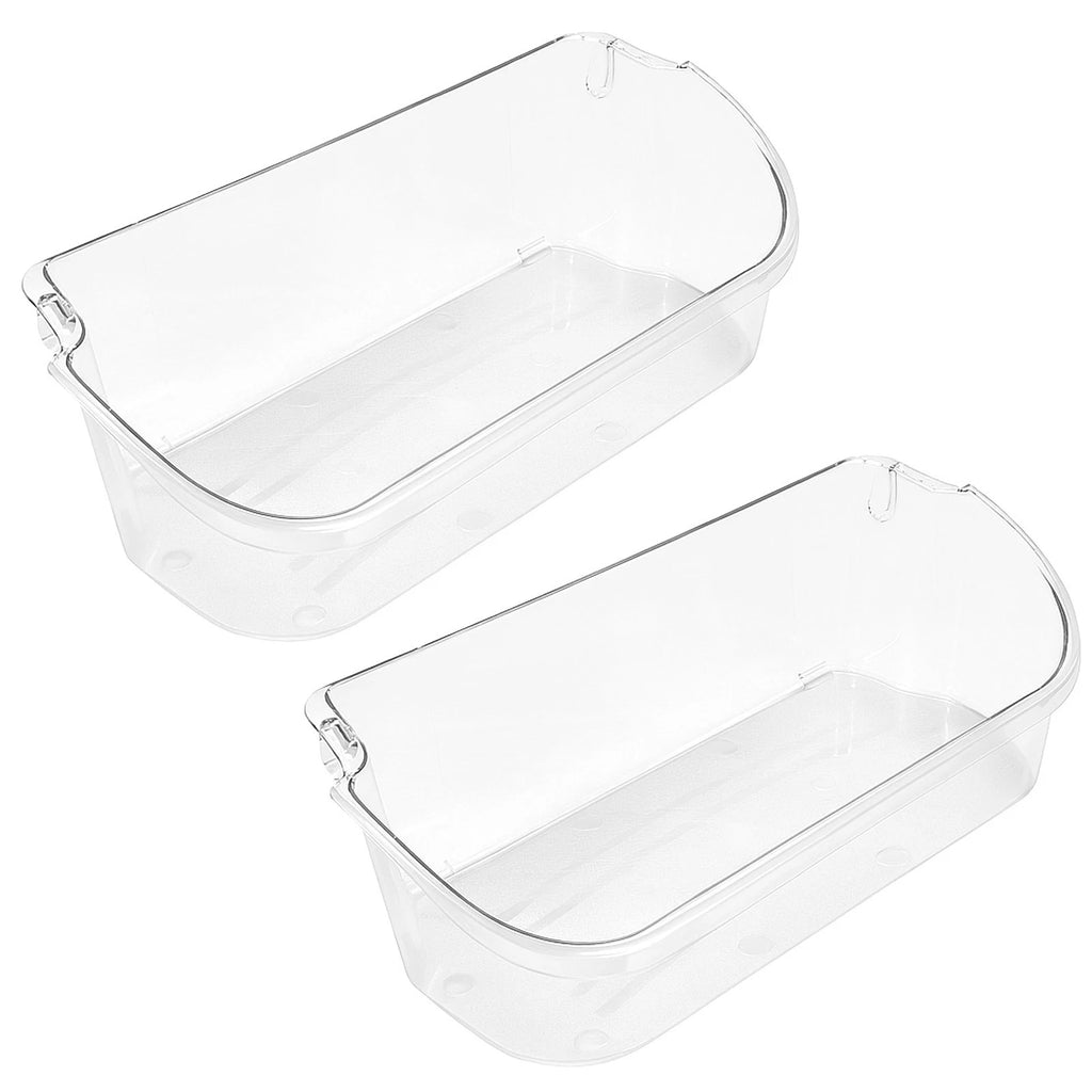 2 Pack Clear Refrigerator Door Bin Shelf for Frigidaire 240356402
