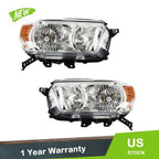 Set of 2 Headlight Assembly for Toyota 4Runner (2010–2013) Halogen