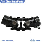 3/4" DD x 3/4" Round Black Coated Double Steering U Joint Coupler