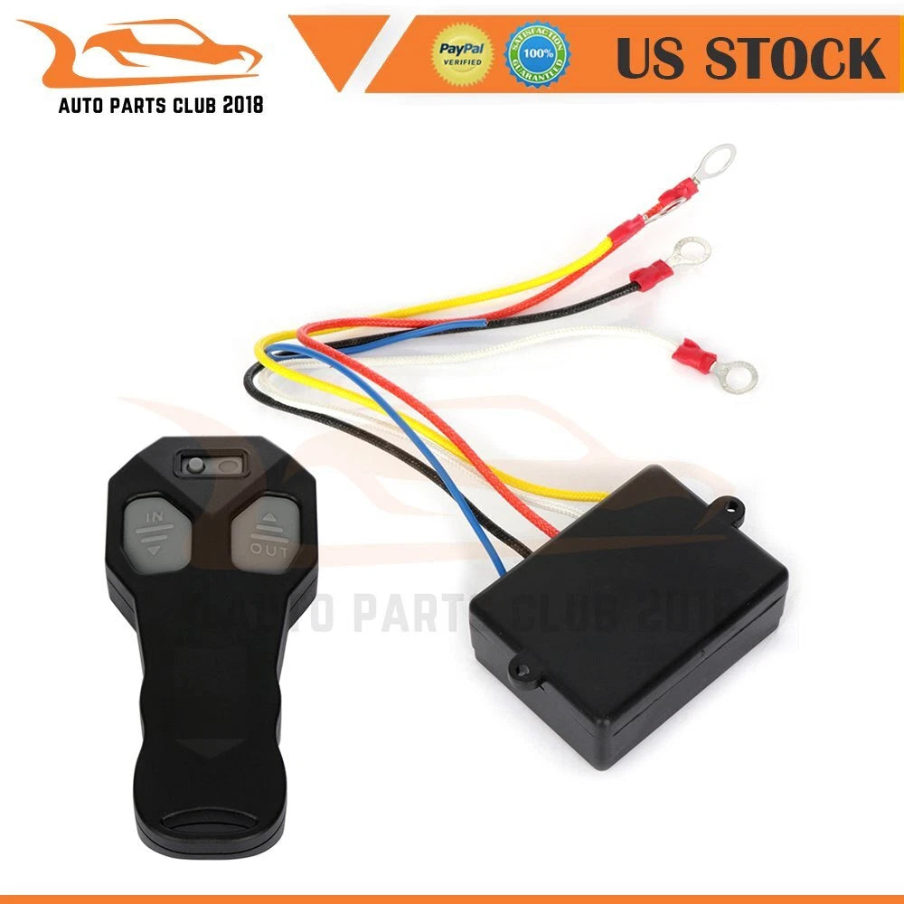 1X Electric Wireless Winch Remote Control Kit for Universal Applications