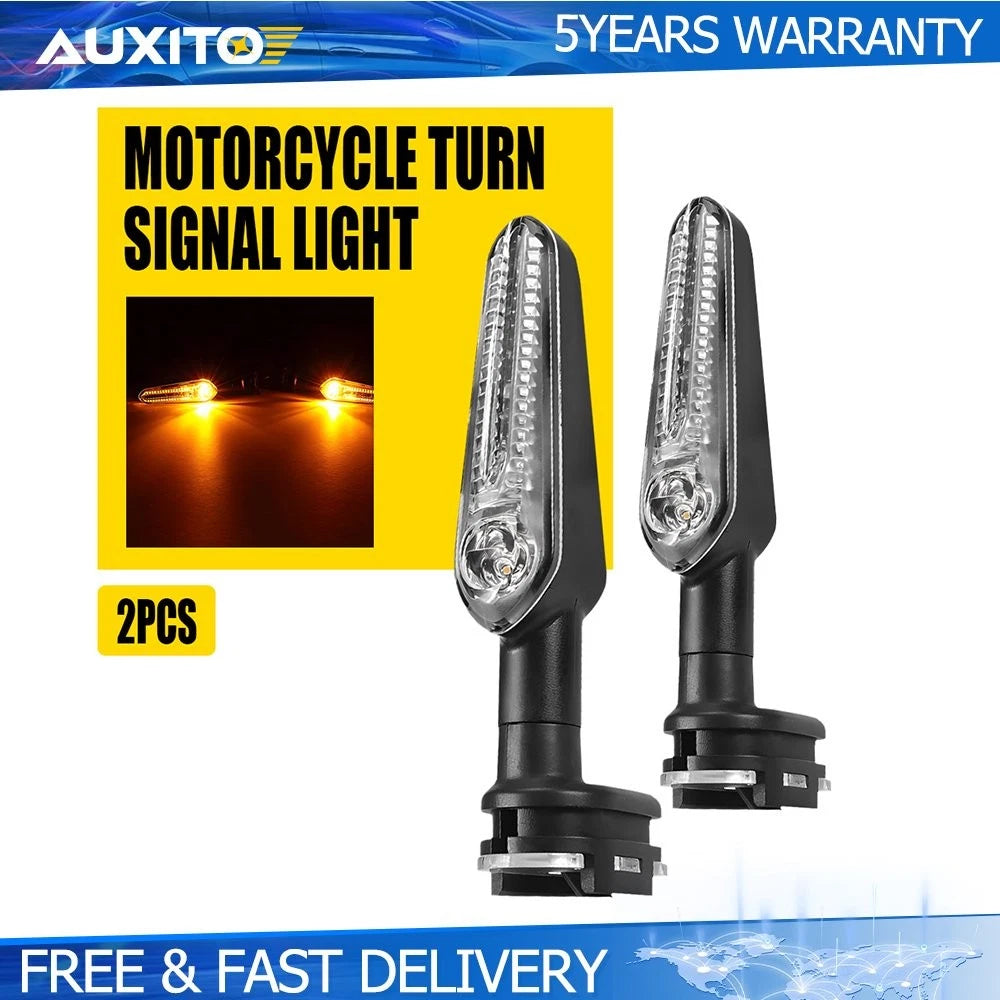 2X Smoke Flush Mount LED Turn Signal Light Blinker for Yamaha YZF R1 R6 (2000–2023)