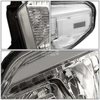 Pair of Chrome Housing Clear Corner Headlights for Toyota Tundra (2014–2021)