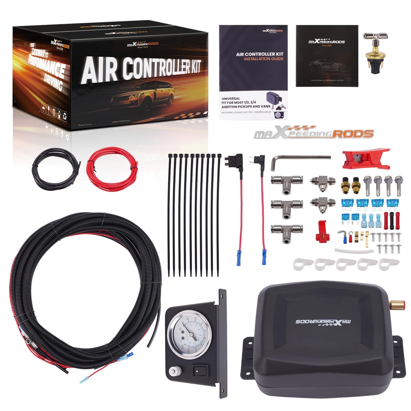Wireless Air Suspension Bag Kit for GMC Sierra 1500 2500 3500 (120 PSI)