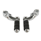 1 1/4" Highway Bar Short Angled Footpegs for Harley Electra Street Glide (2007-2023)