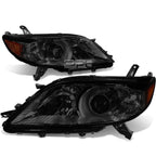 Pair of Smoked Housing Amber Corner Headlights for Toyota Sienna (2011–2020)