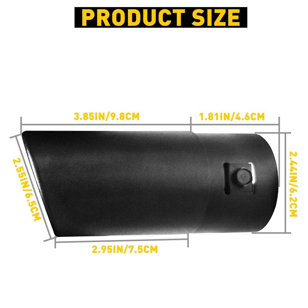 Exhaust Tip Muffler Pipe for Universal Fit (1.5-2.4 Inch)