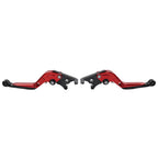 CNC Extendable Brake Clutch Levers for Ducati Monster 620 659 696 796 (2001–2018) Red