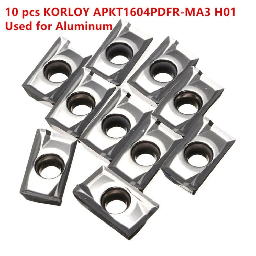 Pack of 10 APKT1604PDFRMA3 H01 Inserts for Metalworking Applications