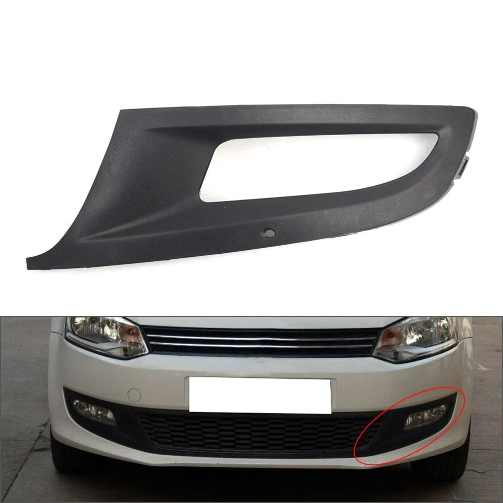Front Lower Left Bumper Fog Light Grille Cover for VW Polo (2010-2013)