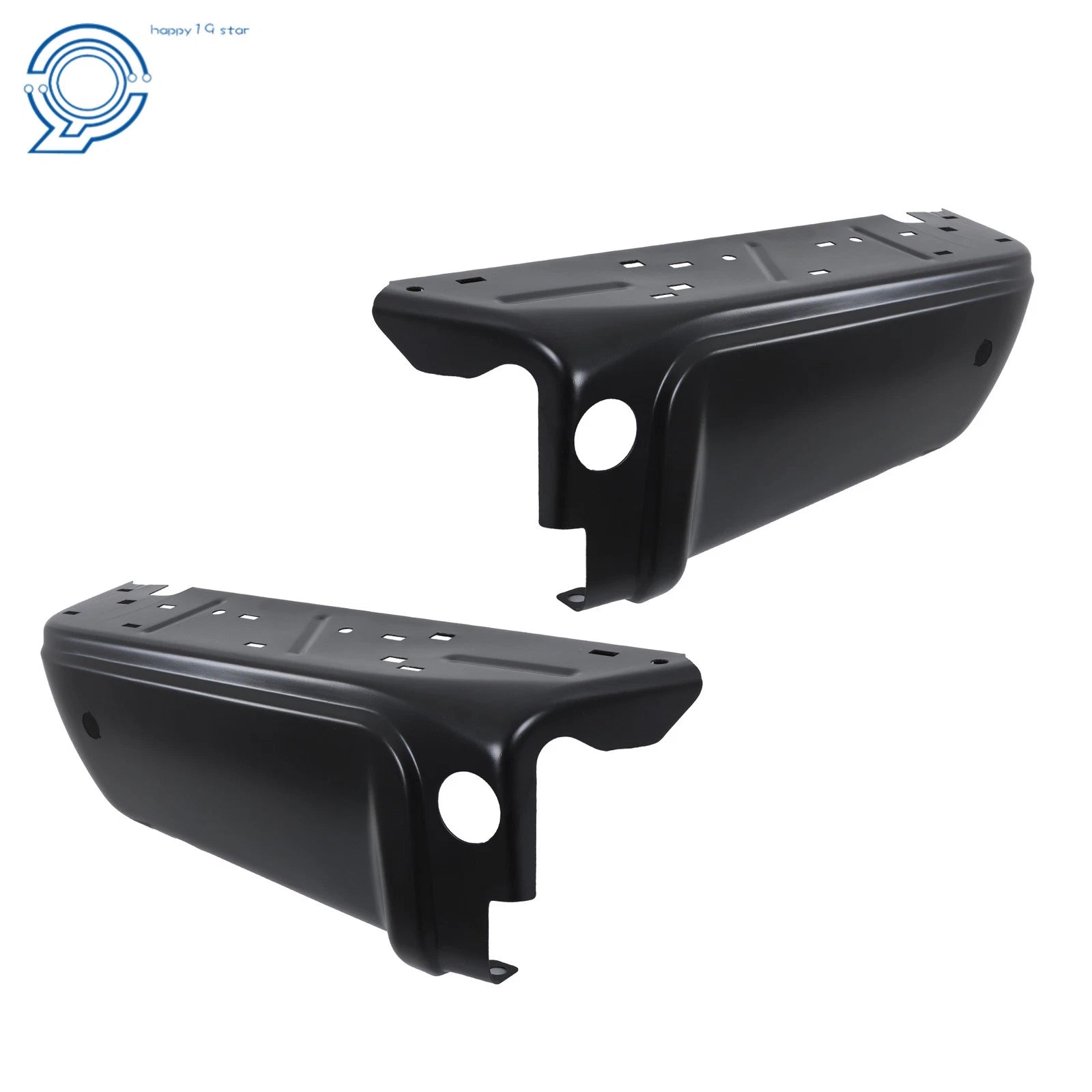 Set of 2 Primered Steel Rear Bumpers for Ford F250 F350 (2008–2016)
