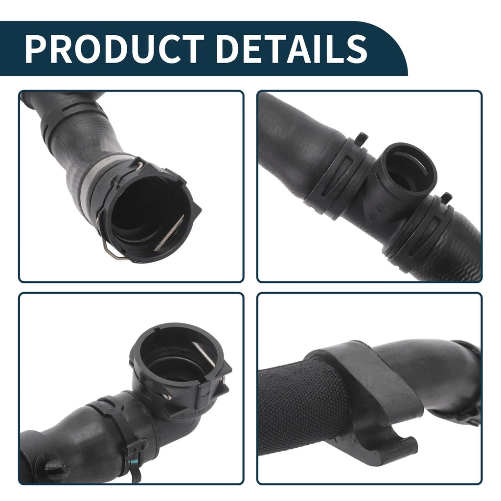 Radiator Hose Water Pipes for Volkswagen Sharan (2011–2016) Rubber Plastic