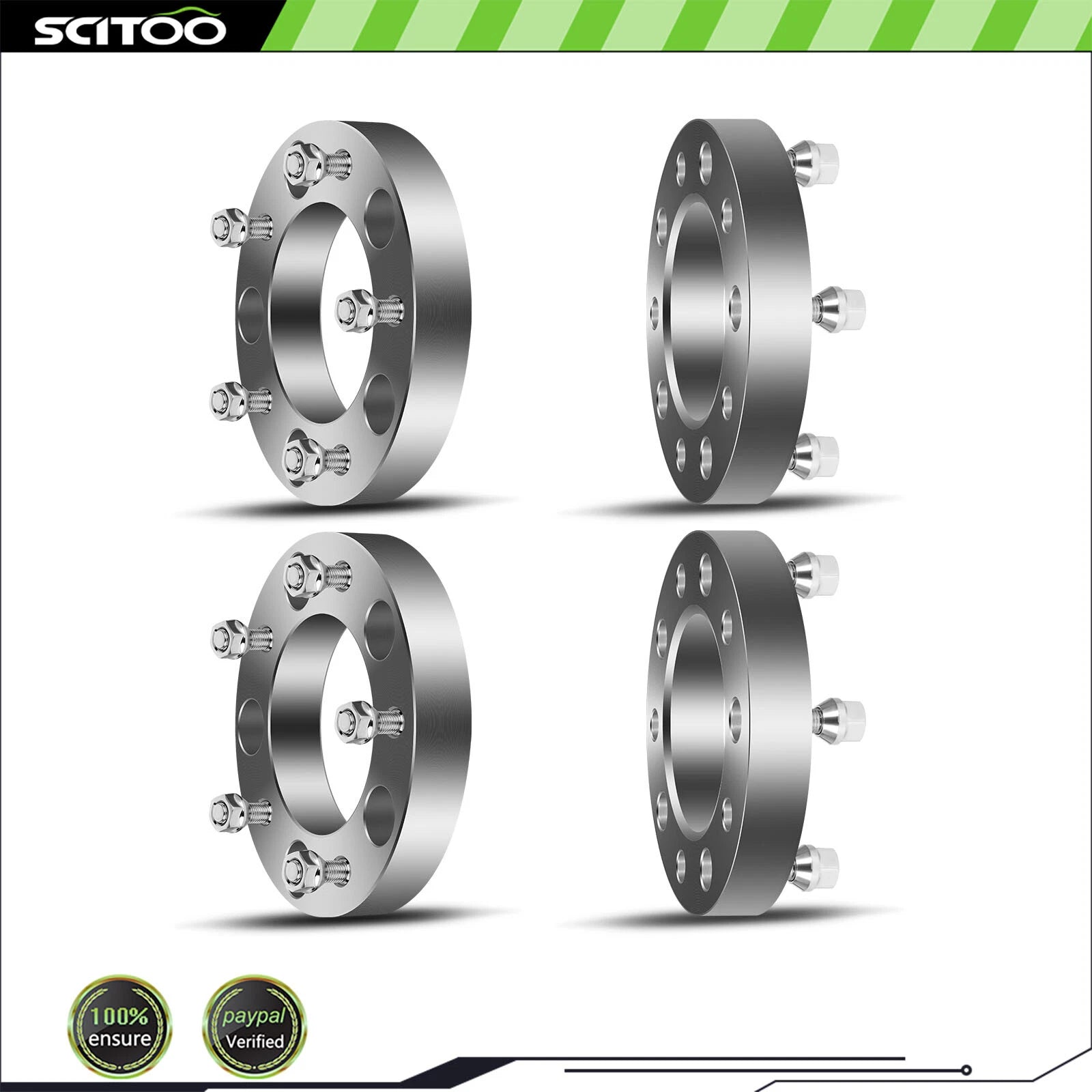 Set of 4 Wheel Spacers 5x150 1.25" 14x1.5 for Toyota Tundra, Lexus LX470 (2007–2016)