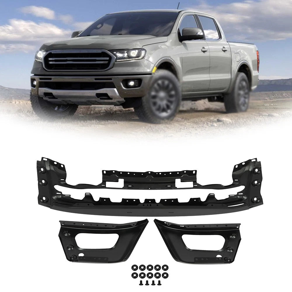 Steel Face Bar for Ford Ranger (2019–2023) Black with Sensor Hole