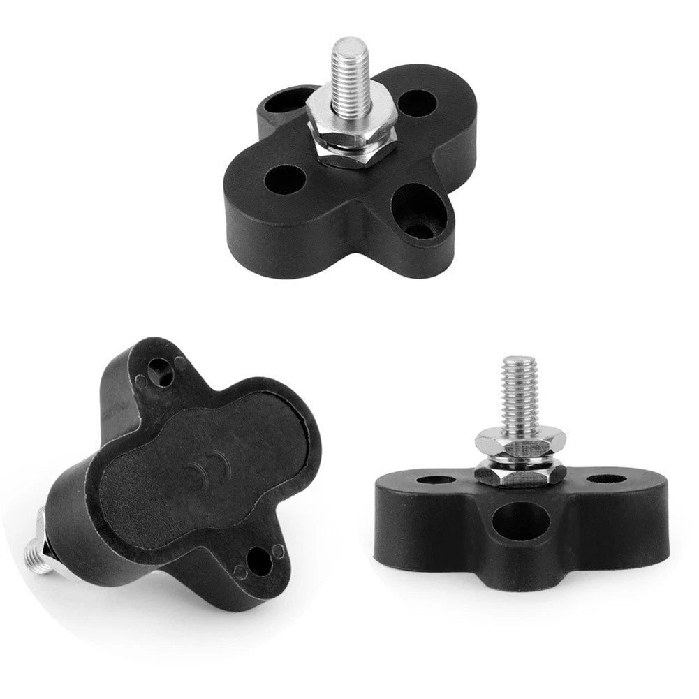 Terminal Stud 2X Black & Red DC48V for Car Truck RV Marine Boat Yachts
