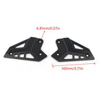 CNC Gray Rear Foot Peg Heel Guard Covers for Kawasaki Z900 (2017-2019)