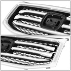 OE Style Chrome Slat Front Bumper Grille Assembly for Honda Pilot (2012–2015)