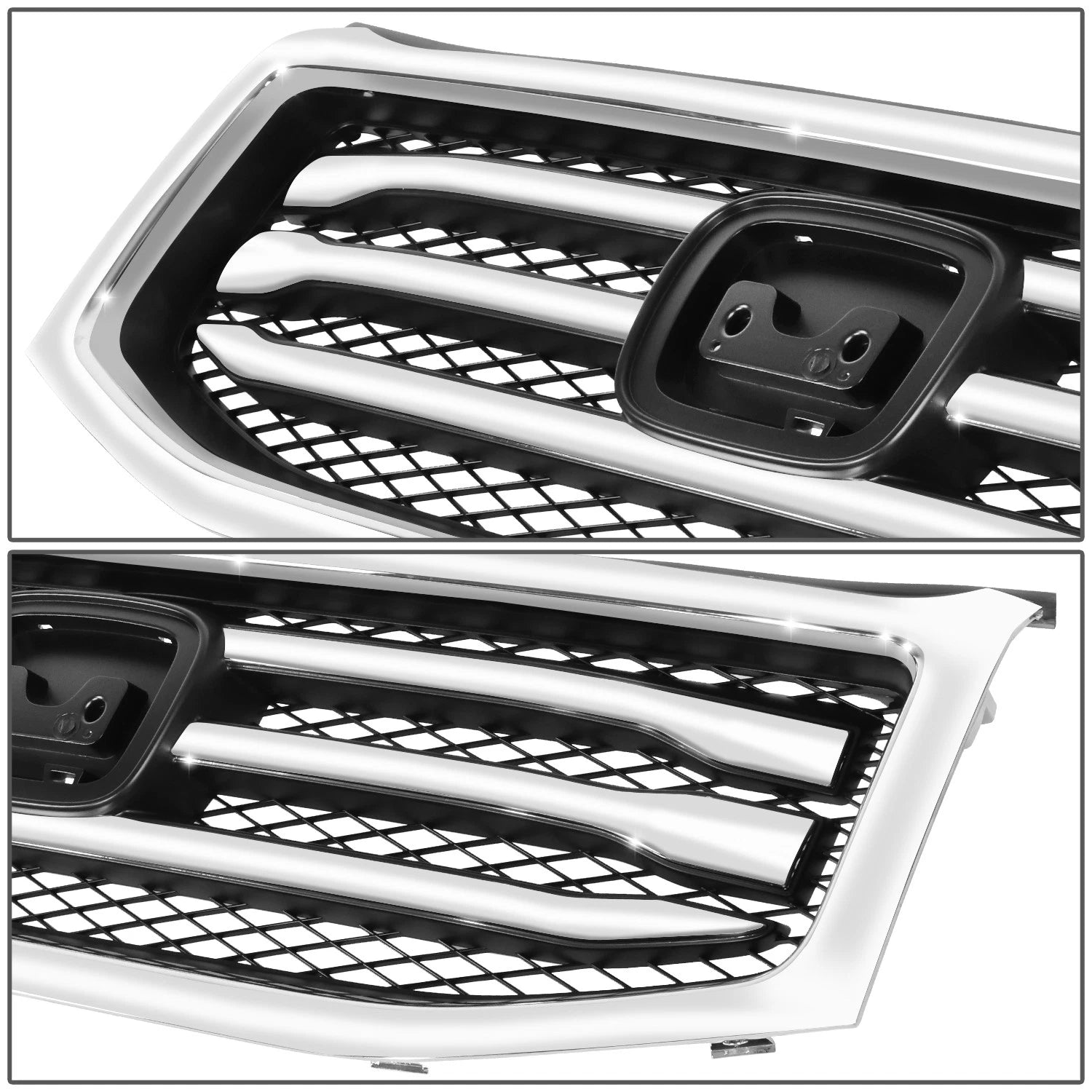 OE Style Chrome Slat Front Bumper Grille Assembly for Honda Pilot (2012–2015)