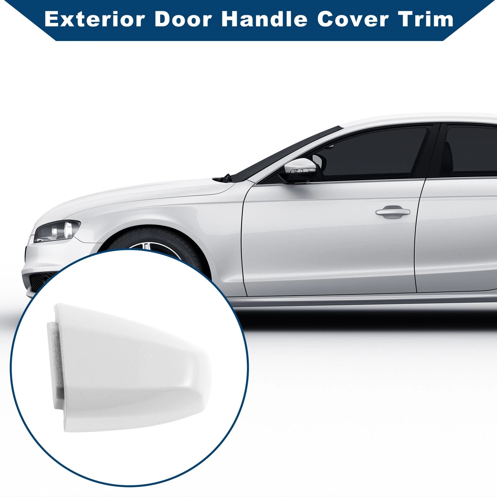 Exterior Door Handle Cover Trim for BMW X1 X2 X5 F15 X6 F16 (2014–2019) White ABS