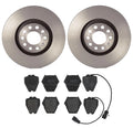 Brembo Front Brake Kit Disc Rotors & Low-Met Pads for Audi Allroad Quattro S4 (2001–2005)