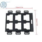 2X Mounting Plate for Organization System (50 lbs, Black)