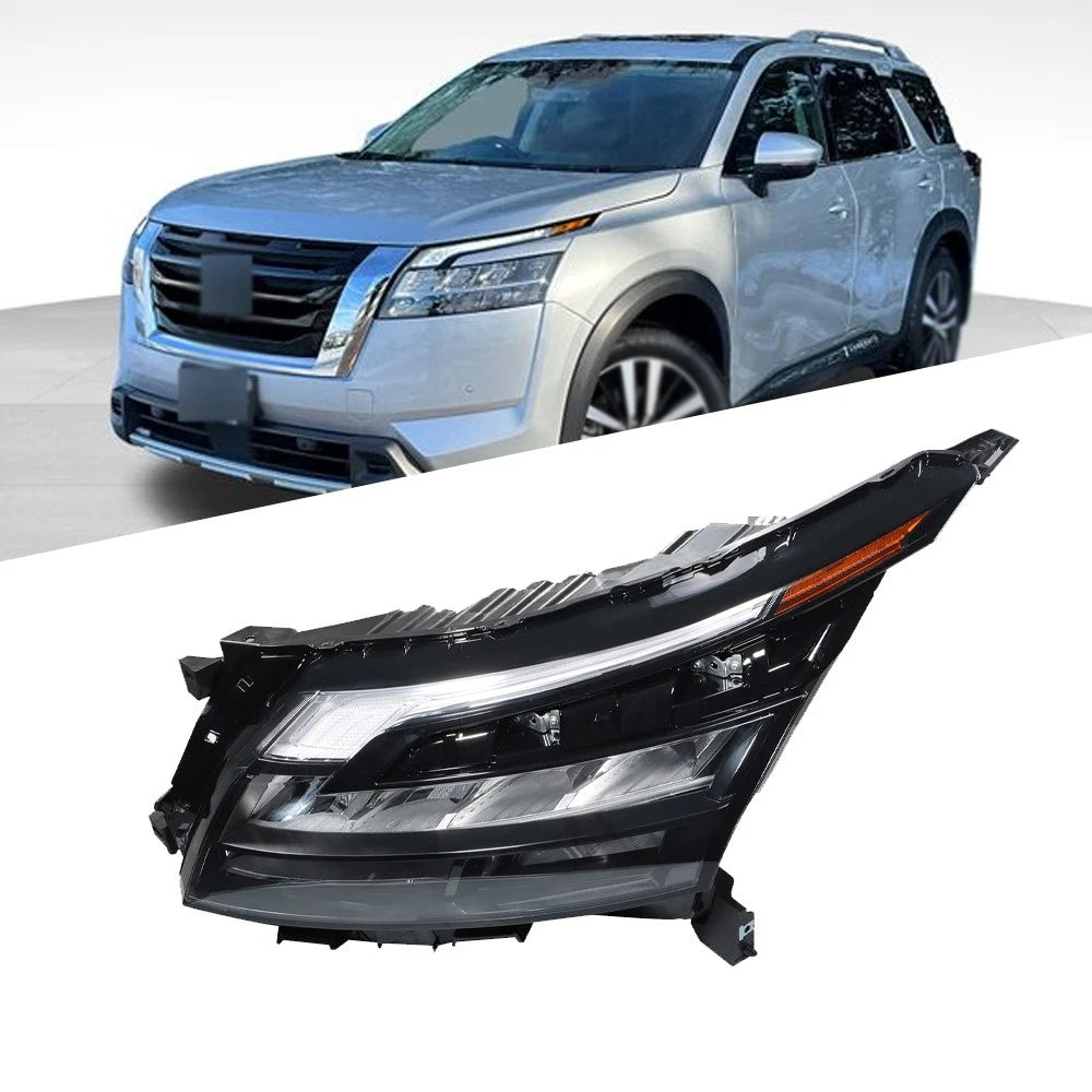 LED Headlight Driver Side Black Bezel for Nissan Pathfinder (2023–2024)