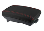 Armrest Cover for Kia Forte (2010–2013) Leather Red Stitch