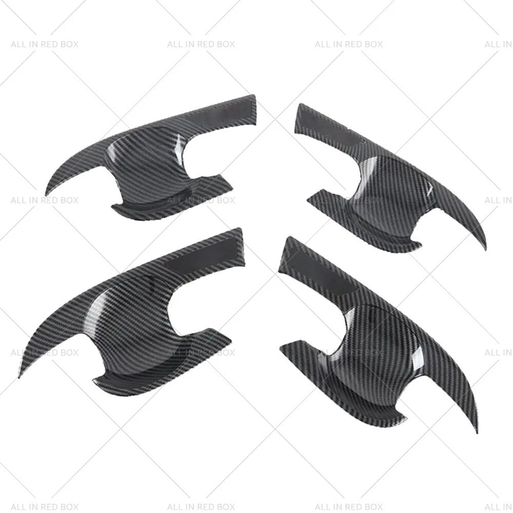 Carbon Fiber Door Handle Cover & Bowl Cup Surround Kit for Toyota Camry