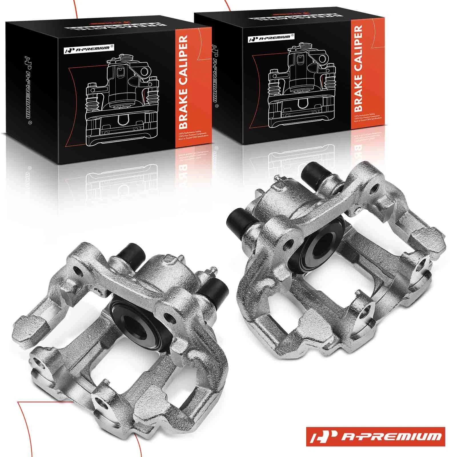 Pair Rear Brake Calipers with Brackets for Jeep Grand Cherokee Dodge Durango 