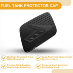 Fuel Tank Door Cap for Kia Niro (2022–2025) Carbon Fiber Black
