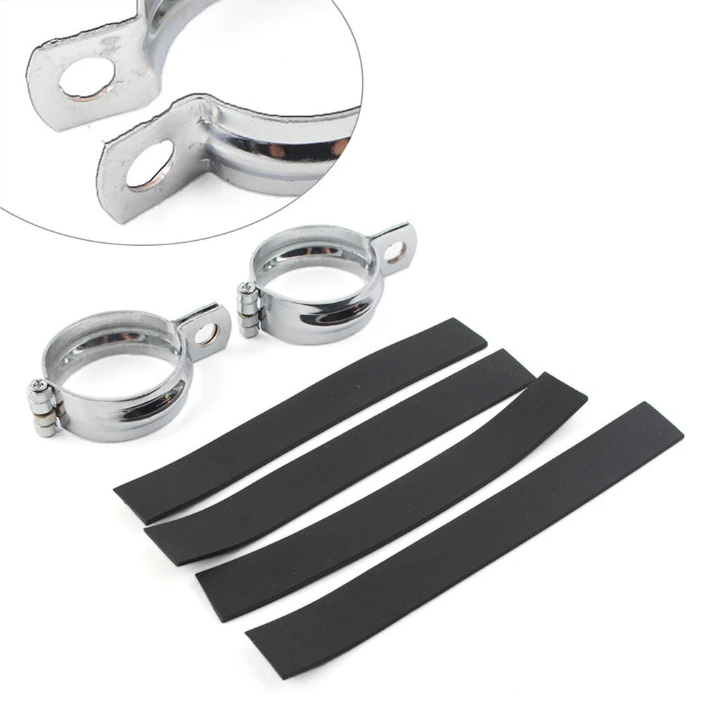 Pair Turn Signal Light Mount Bracket for Motorcycle Front Fork Clamp (42-51MM)