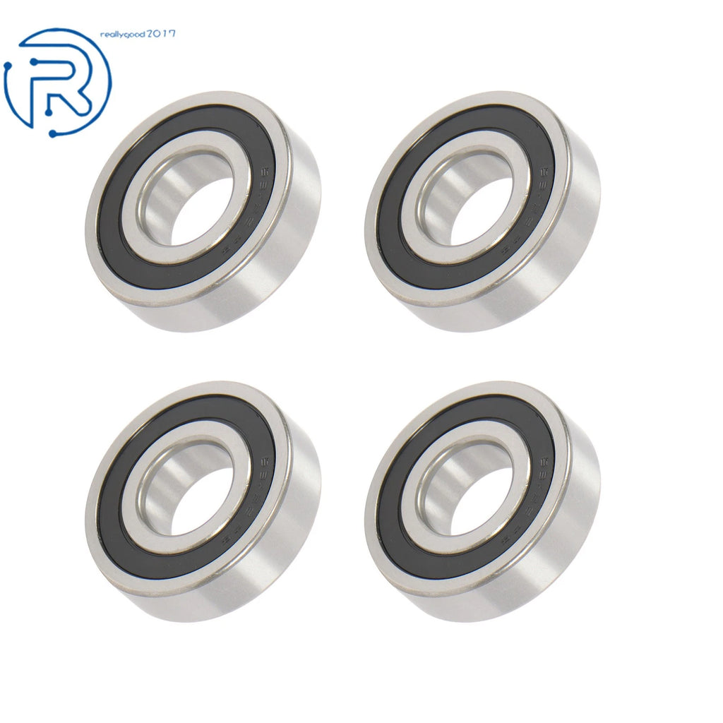 Set of 4 Double Rubber Seals 63/32-2RS for Deep Groove Ball Bearing 32x75x20 mm