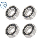 Set of 4 Double Rubber Seals 63/32-2RS for Deep Groove Ball Bearing 32x75x20 mm