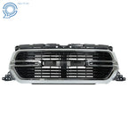 Front Upper Grille for Dodge Ram 1500 (2019-2022) Chrome Black Trim