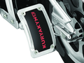 Lighted Curved Vertical Side Mount License Plate Holder for Powersports