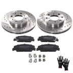 Front Brake Rotors & Ceramic Pads Kit for Honda Civic Del Sol CRX (1990–1997)