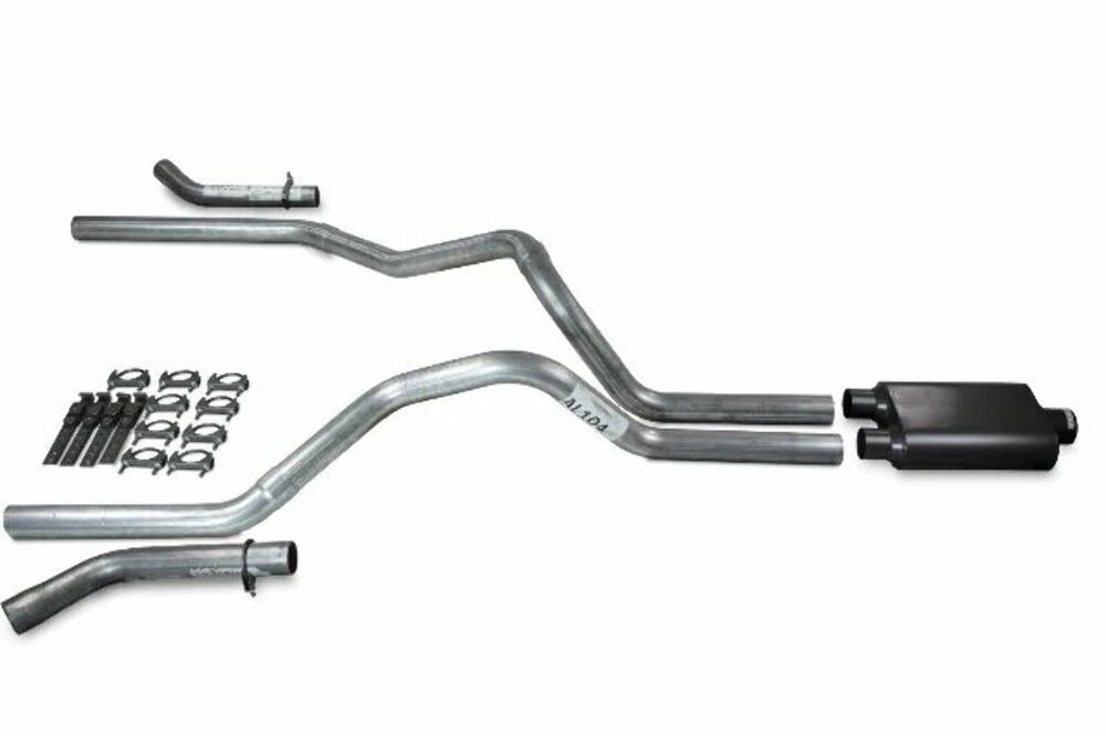 2.5" Dual Exhaust Kit for Chevy GMC 1500 (2019–2025) 2 Chamber Muffler