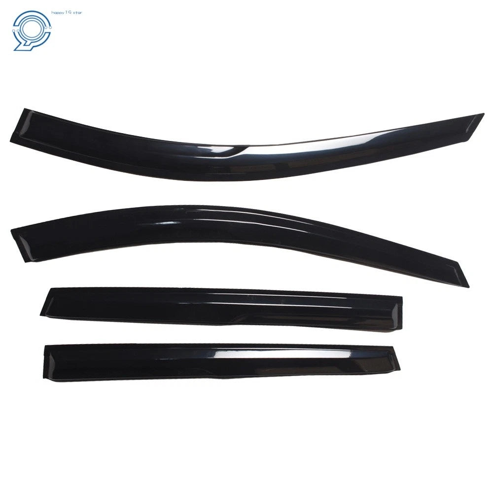 Set of 4 Black Window Visors for Nissan Rogue (2014–2019)