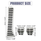 Set of 3 Accelerator Brake Pedal Covers for Volkswagen Golf (2010–2013)