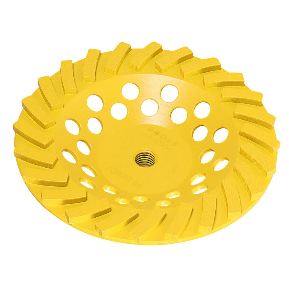 7-Inch Diamond Cup Grinding Wheel for Concrete (5/8-11 Arbor)