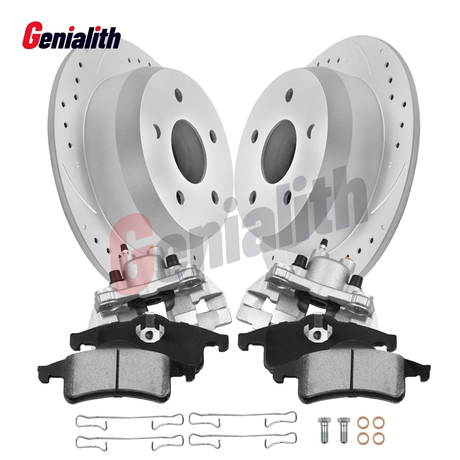 Rear Brake Rotors Calipers Pads for Jeep Grand Cherokee (1999–2004)
