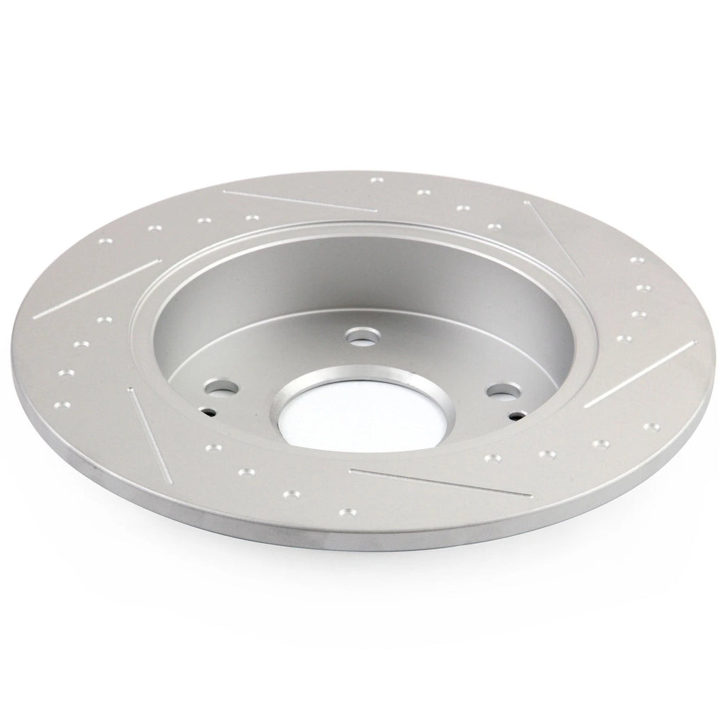 Set of 4 Slotted Brake Rotors for Honda Civic (2006–2011)