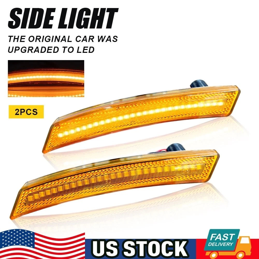 Amber Front Side Marker Light LED for Mini Cooper R55 R56 R57 R58 R59 R60 R61 (2007–2019)