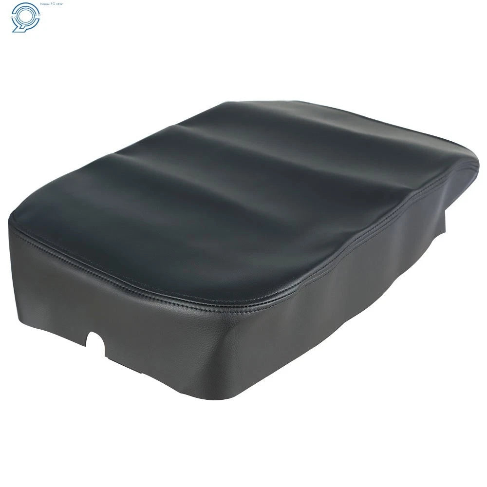 Center Armrest Console Lid Cover for Dodge Ram (2002–2008) Black Leather