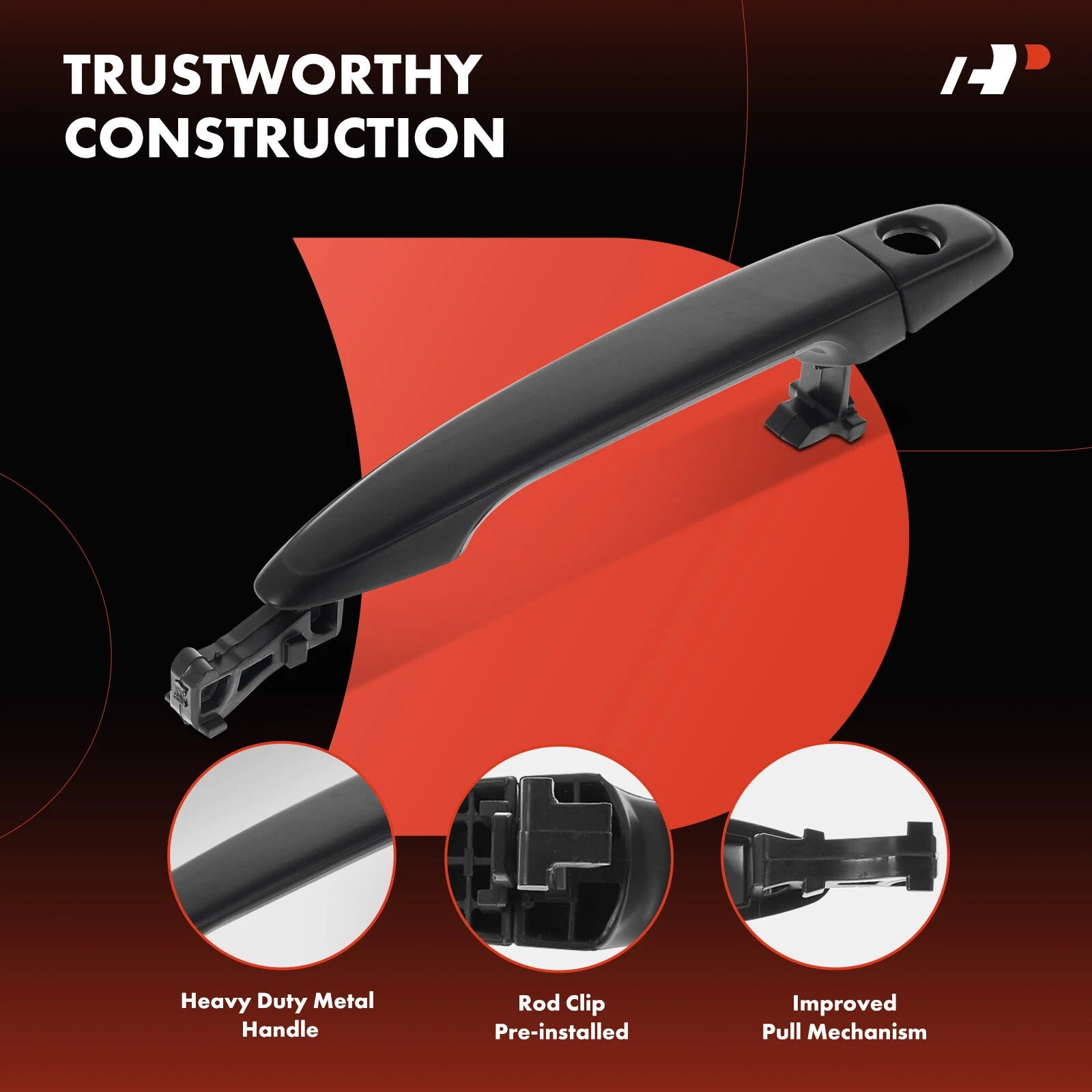 Front Pro Version All-Metal Exterior Door Handle for Toyota Tacoma (2005–2023)
